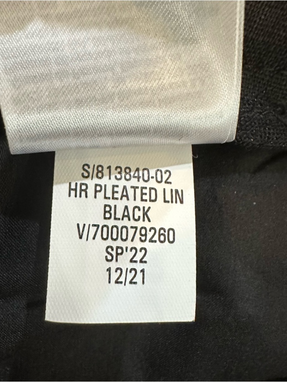 Banana Republic Women's High Rise Pleated Linen Pants Size 18 Black NWT - Picture 13 of 15
